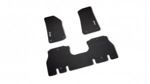 4-Door Premium Carpet Floor Mats - Black